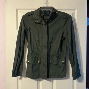 Love Tree Utility Jacket Olive Green Medium